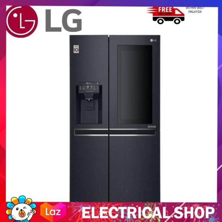 LG Fridge GCX247CKAV SidebySide Fridge 601L GCX247CKAV (Matte Black