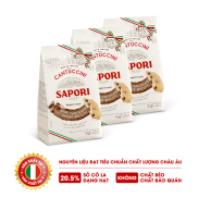 3 Gói bánh qui sô cô la giòn truyền thống Ý Sapori 175g