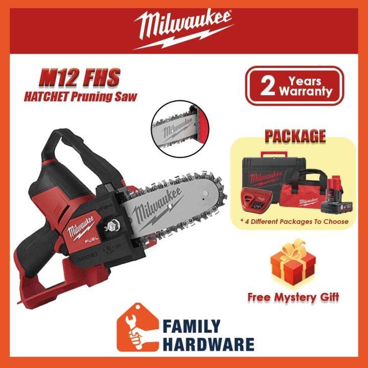 MILWAUKEE M12 FHS FUEL Hatchet 6" 152mm Pruning Saw M12FHS SOLO Hard