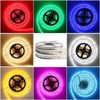 5เมตร/ม้วน300Led 5050แถบไฟ LED S โคมไฟแถบไฟ Led DC12V 60Leds /M Rb/ อบอุ่นสีขาว/สีเขียว/สีฟ้า/สีแดง/สีชมพู/สีเหลือง IP30/IP65สำหรับห้องนอนแบฝังทีวีห้องเล่นเกมแถบไฟประดับ