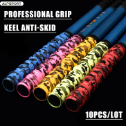Cái bộ 10 Cái Bọc Đầu Chống Trượt Rằn Ri Vợt Cầm Vợt Tennis Phụ Kiện Bộ