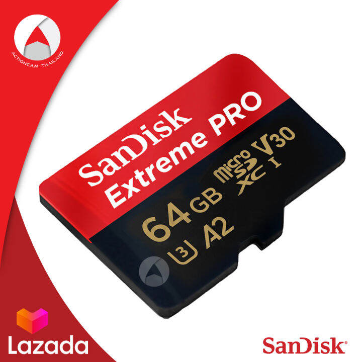 sandisk-extreme-pro-64gb-microsdxc-card-uhs-ii-speed-275mb-s-sdsqxpj-064g-gn6m3-memmory-เมมโมรี่การ์ด-ไมโครเอสดี-แซนดิส-จากซินเน็ค-รับประกัน-lifetime-โดย-synnex