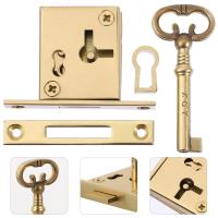 Drawer Locks Keys Wardrobe Furniture Lock Vintage Drawer Lock Square Furniture Lock Old Lock Key Vintage Lock