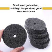 ♛❐ 1Pcs 75mm Nylon Non-woven Gray Fiber Grinding Wheel For Polishing Grinding Metals Ceramics Marble Polished Wood Crafts Tool