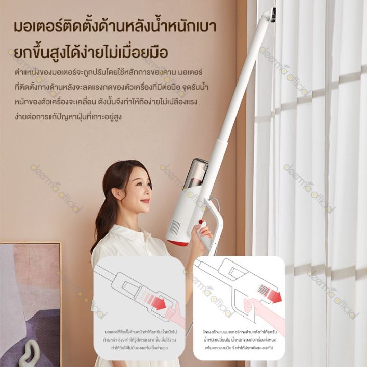 มีประกัน-deerma-เดียร์มาร์-vacuum-cleaner-เครื่องดูดฝุ่นแบบด้ามจับ-รุ่น-dx300