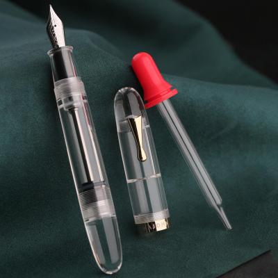 ปากกาเจลปิดตาอิริเดียมปากกาหมึกซึมความจุมากมีกล่องใส C4มีปากกาของขวัญงานเขียนในออฟฟิศ