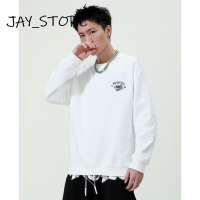 JAY_STORE  เสื้อสเวตเตอร์  เสื้อกันหนาวมีฮู้ด เสื้อกันหนาว เสื้อแขนยาวชาย เสื้อกันหนาว ผ ช เสื้อฮู้ด เสื้อฮู้ดชาย 2023ใหม่ MWY2390KYI 37Z230915