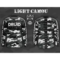 Camou - light druid project เสื้อเชิ้ตแขนยาว สําหรับขี่รถจักรยานยนต์