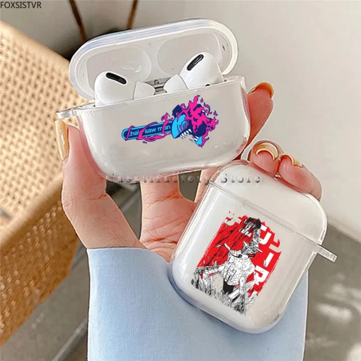 Anime Chainsaw Man Earphone Case For Airpods 1 2 3 Pro Wireless Headphone Cover For Air Pods 3rd 3716