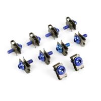 10pcs Motorcycle Multi-Color M5 5mm Fairing Bolts Fastener Screw Nuts Metal Part