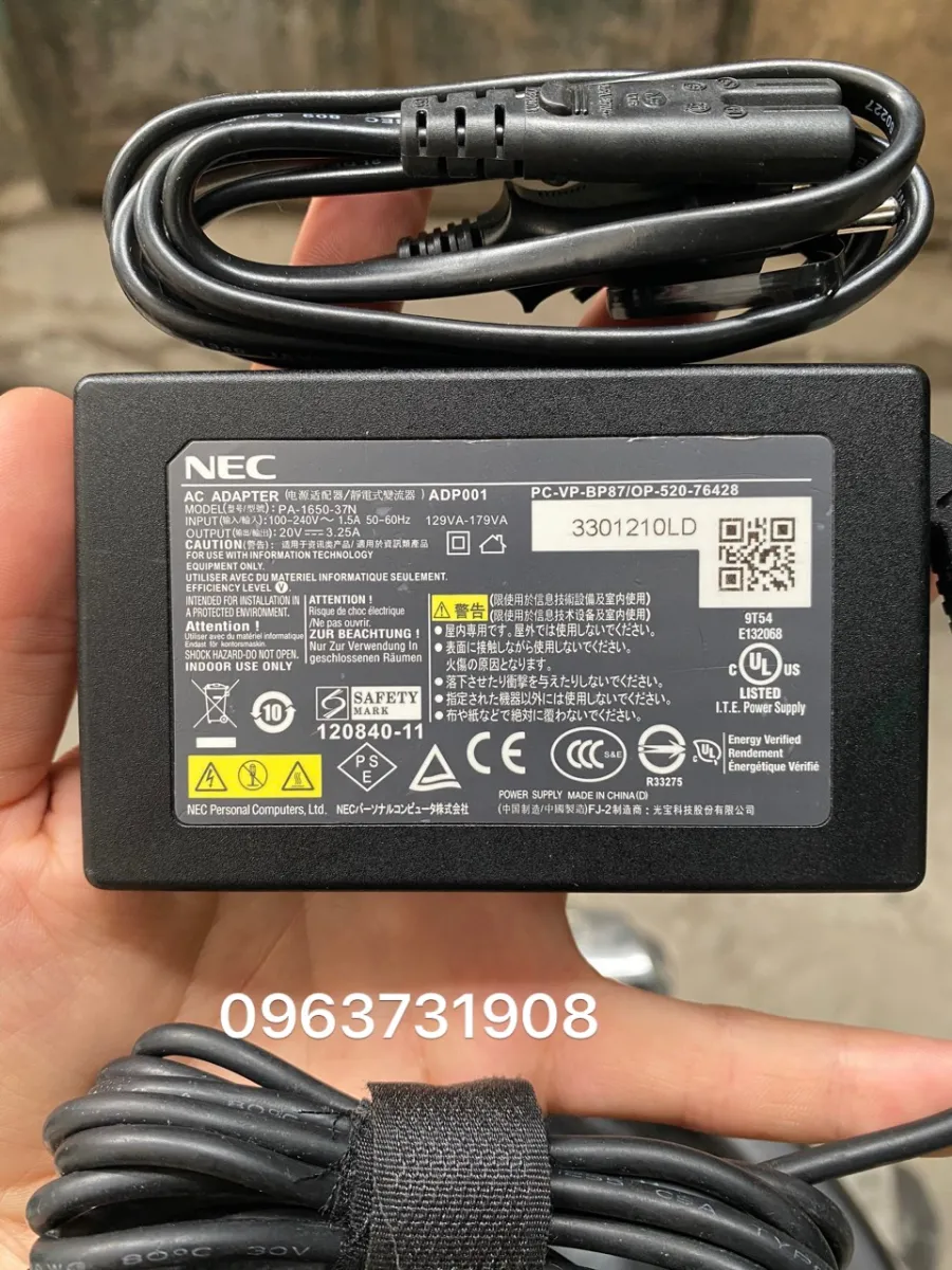 Sạc Adapter Laptop Nec Versapro Nguyen Bản Nec Cung Cấp Lazada Vn