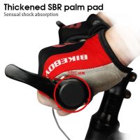 【LZ】❄♚◄  Luvas para ciclismo sem dedos com gel antiderrapante e antisuor para bicicleta para a mão esquerda para estrada e mtb 1 par