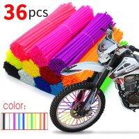 【hot】 Motorcycle Dirt Rim Cover Spoke Wrap Tubes Protector 36 Pcs ！