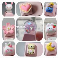 ✢❁ Keycaps Handmade Cartoon Lovely Girl Gift Pink OEM ESC Keys For Game Mechanical Keyboard Personality Artisan Keycap