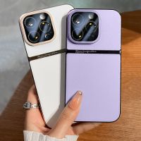 MAGOOER เคสซิลิโคน TPU อ่อนหนังไฮบริดหุ้มป้องกันฟิล์มเลนส์สำหรับ iPhone 14 Plus และ iPhone 14 Pro Max 13