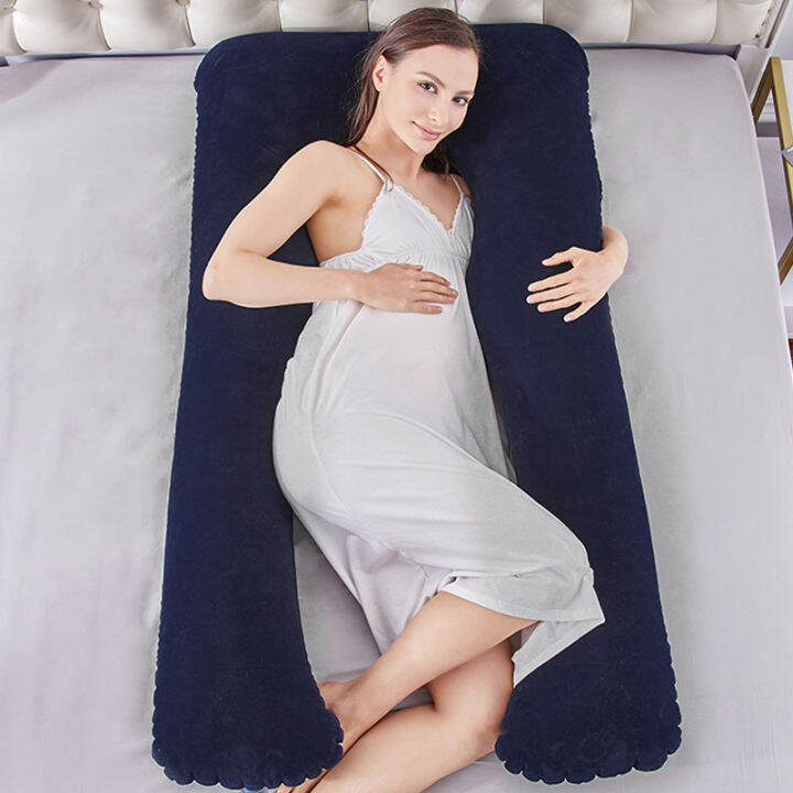 inflatable-pillow-u-shape-sleeping-support-pillow-comfortable-maternity-belt-pregnancy-pillows-side-sleeper-cushion-bedding