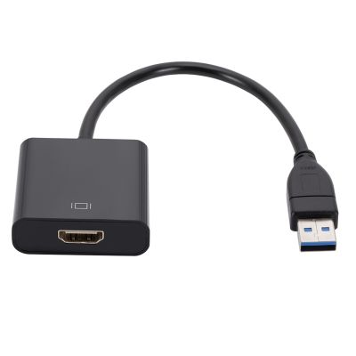 Chaunceybi 1080P USB 3.0 to HDMI-Compatible Converter External Audio Video Cable Display for Desktop Laptop