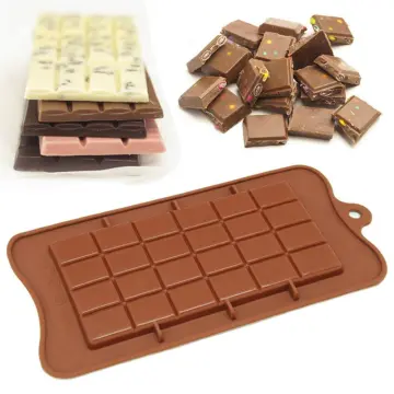 24 Grid Square Chocolate Mold Bar Block Ice Cake Candy Sugar Bake Mould  Tools