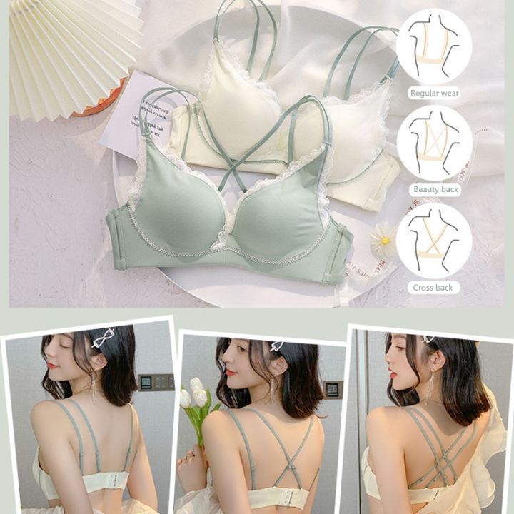 a-so-cute-ชุดชั้นในสตรี39ผลิตภัณฑ์ใหม่-back-gatherpush-up-bras-สำหรับหน้าอกเล็ก-stresspush-up-bra