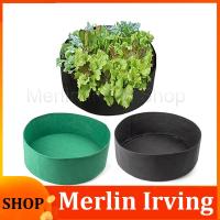 Merlin Irving Shop Round Plant Grow Bag Flower Pots Vegetable Planter No-woven Fabric Garden Growing Tools Gardening Bags Vegs Pot