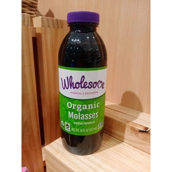 Wholesome Organic Blackstrap Molasses Unsulphured 472 ml Non GMO