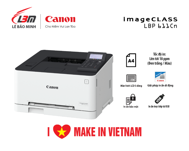 Máy in Laser màu đơn năng Canon LBP611CN