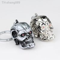 Vintage Charm Terminator Skull Head Keychain Men Women Fashion Pendant keyring Jewelry Car Key Accessories