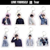 K-pop BTS LOVE YOURSELF Tear Acrylic Keychain Jungkook Suga V New Fashion Keyring Key Chain Bag Pendant Accessories