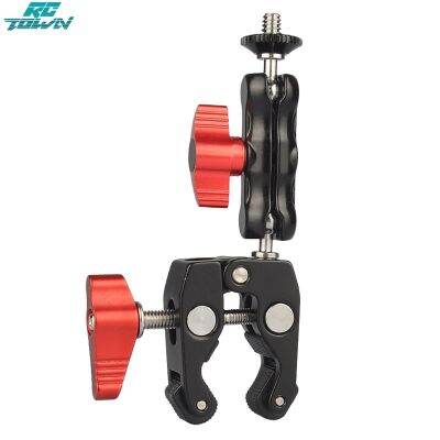 RCTOWN 100% ของแท้!!!มัลติฟังก์ชั่บอลหัวหนีบบอลล์เมาต์ที่หนีบสุดยอดด้วย1/4inch-20ด้ายสำหรับโครงใส่กล้องแท่นขุดเจาะ