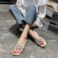 Women Transparent Flat Bottom Sandals