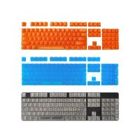 104 Keys Durable Transparent ABS Keycaps Mechanical Keyboard OEM Shape Without Engraved Backlight RGB Transparent Keycaps