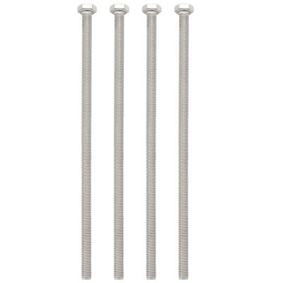 M6 x 150mm Fully Threaded Stainless Steel Hex Head Screw Bolt 4 Pcs