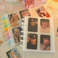 Colorful Mushroom Binder Rings Kpop Binder Photocards 3in Photo Album Collect Book with 20pcs 4Grid Inner Pages Photocard Holder  Photo Albums