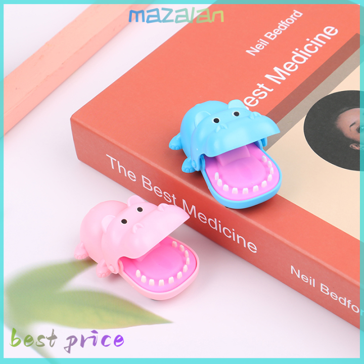 mazalan-hippo-ฟันนิ้วกัดของเล่นเกมของเล่นตลกสำหรับเด็กผู้ใหญ่ของเล่นบีบอัด