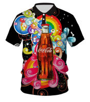 Coca-Cola Coke Cool Red Hiphop 3D Print Women Men Summer Polo Casual Poloshirt 20（Contact the seller, free customization）