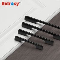 Hetrosy Hardware Furniture Knobs Cabinet Door Handles Aluminum Alloy Kitchen Door Handle Cupboard Drawer Knob