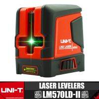 เครื่องมือวัดเค้าโครงเส้นขวาง2เส้นเลเซอร์วัดระดับ LM570LD-II UNI-T ลำแสงสีเขียวแนวตั้งแนวนอนปรับระดับเอง