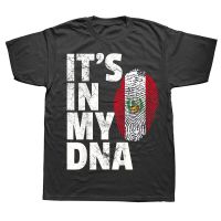 Funny ITS IN MY DNA Peruvian Peru Flag T Shirts Style Graphic Cotton Streetwear Short Sleeve Birthday Gifts T shirt Men| |   - AliExpress