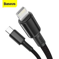 【คุณภาพสูง】Baseus สายเคเบิลชาร์จ ชนิด USB C สำหรับ iPhone