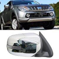 ชุดเคสโทรศัพท์กระจกสำหรับมองหลังภายนอกรถสำหรับ Mitsubishi Triton L200 2015 2016 2017 2018โครเมี่ยม