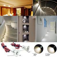LED Spotlight 12V 1W Recessed Ceiling Light Kitchen Stairs Closet Lamp Hallway Showcase Light Cabinet Downlight IP65 with Driver