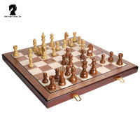 ชุดหมากรุกสากลไม้ German Knight Staunton Chess Set 4