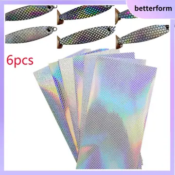 REFLECTIVE HOLOGRAPHIC LURE Bait Tape 10pcs 20x10cm for Fishing