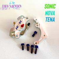 ชุดปั้มนิส+ขาจับSonic nova tena +น๊อตเลสสี เงิน ทอง ไทเท