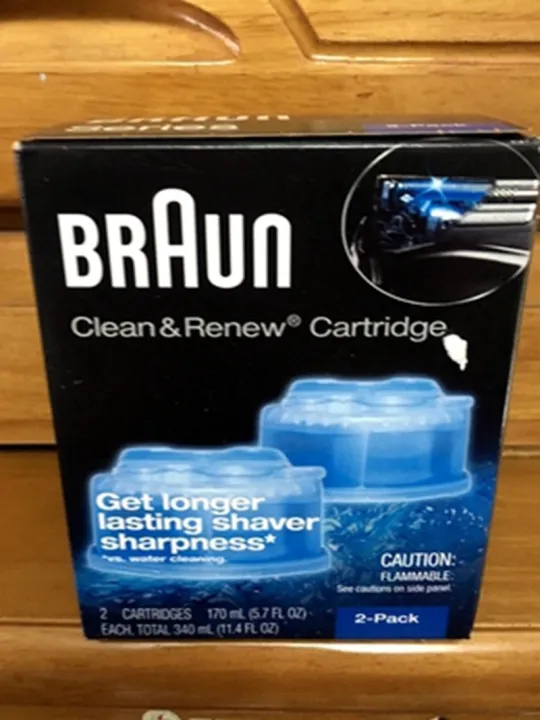 Spot genuine Braun Clean and Renew Cartridge razor cleaning fluid 2