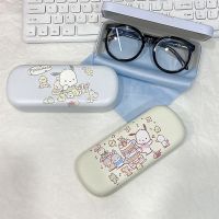 Sanrio Pochacco Anime Myopia Glasses Case Bullet Buckle Box Optical Myopia Iron Box Travel Cute Glasses Protective Organizer