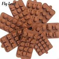 Fly Leaf DIY Chocolate Mold 3D Animal Fruit Jelly Pudding Gummy Candy Silicone Mould Ice Resin Molds Cake Baking Tool