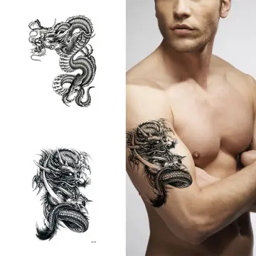 Oldschool dragon tattoos I Fake tattoo - Like ink