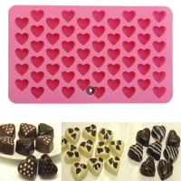 55 cells Ice Cube Mold Heart Silicone Ice Cube Tray DIY Chocolate Fondant Mould 3D Pastry Jelly Cookies Baking Cake Kitchen Tool