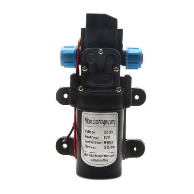 【♘COD Free Cas♘】 f20540q มอเตอร์0142แรงดันสูงกระแสตรง12V 80W น้ำไดอะแฟรมปั๊มน้ำชนิดดูดน้ำเอง6l/นาที